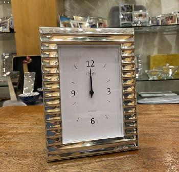 Sterking silver clock - Montre argent massif 10x15cm
